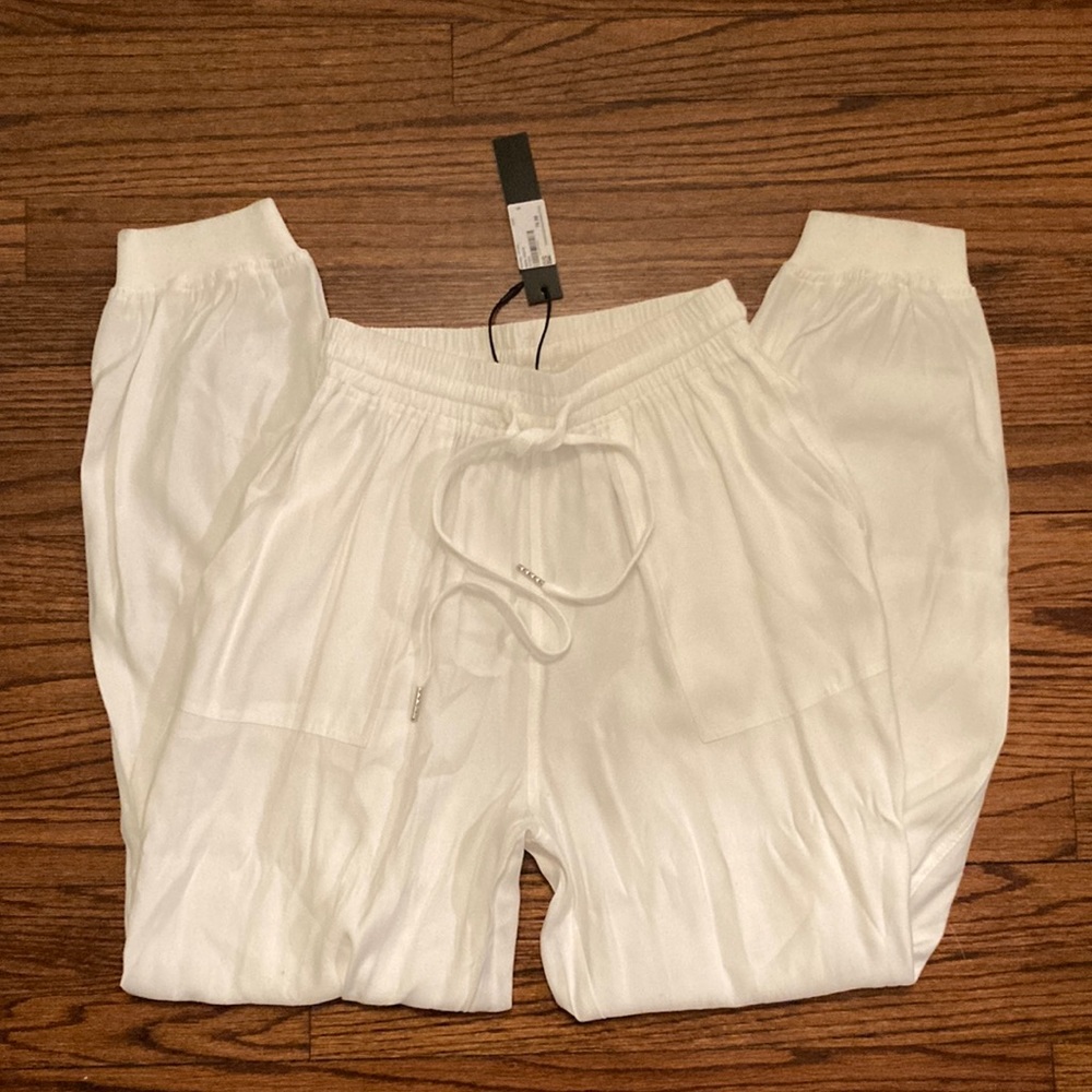 DECKER white sweatpants joggers